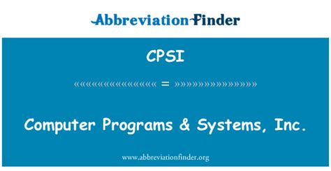 cpsiq|cpsi computer system.